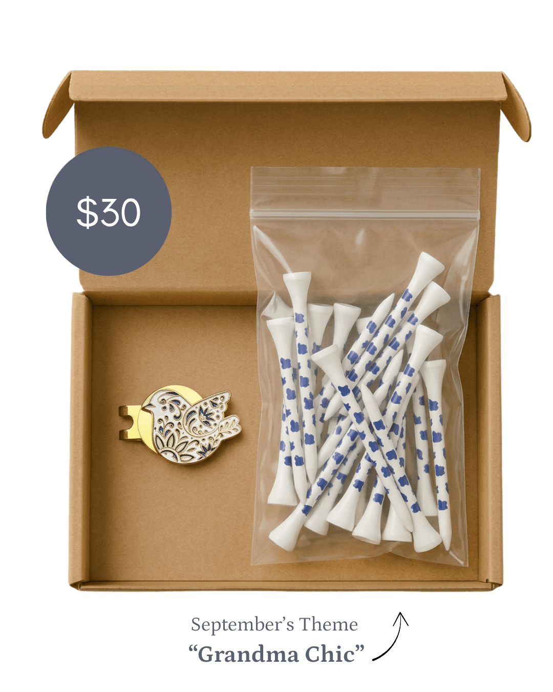 Birdie Girl September book featuring "Grandma Chic" theme for $30