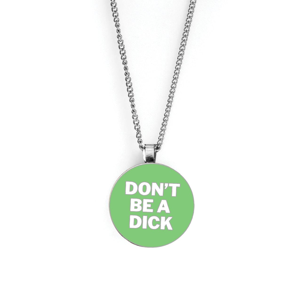 Ball Marker Necklaces in Silver, White and Green Don't be a D Golf Ball Marker Necklace with Magnet by Birdie Girl Golf