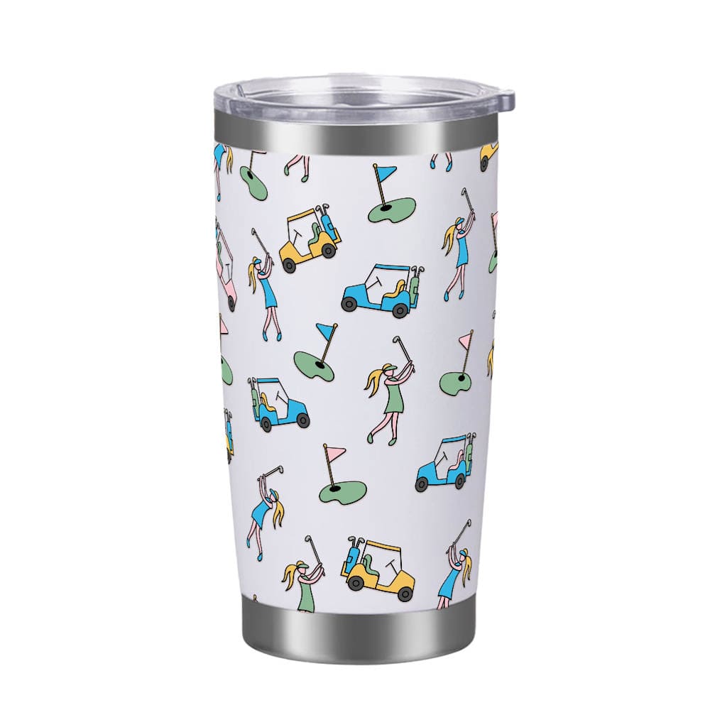 Gifts in Golf Girl Stainless Steel Travel Tumbler by Birdie Girl Golf