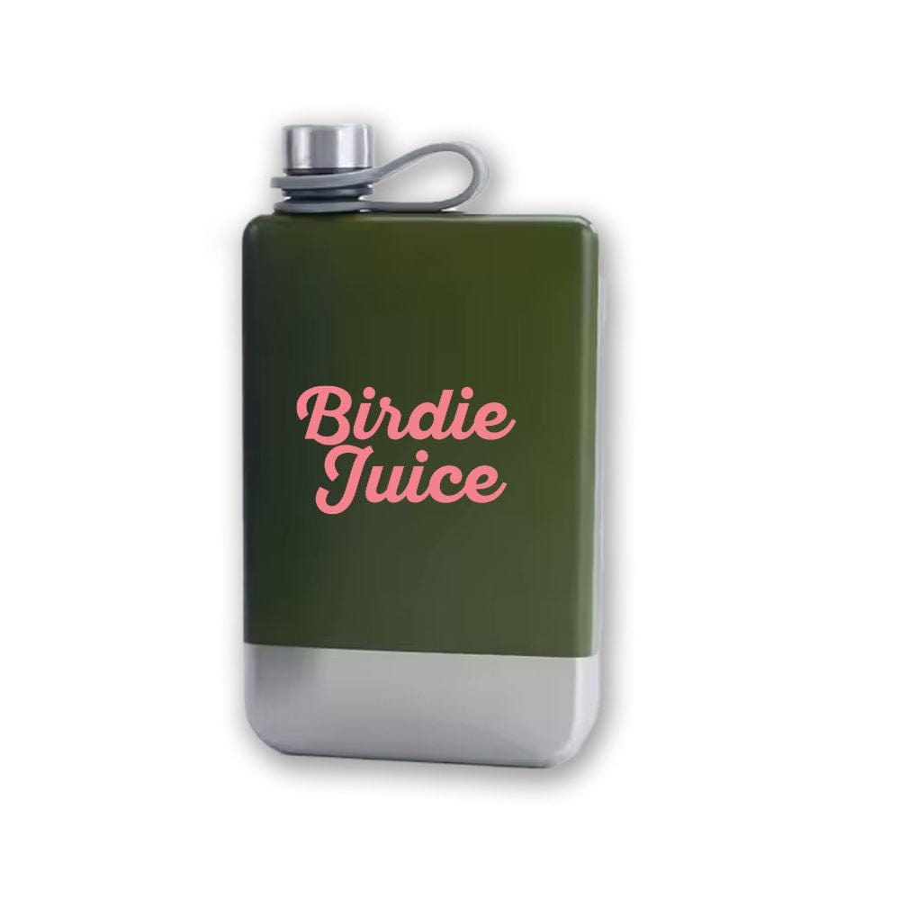 Gifts in Pink and Green Birdie Juice Flask 8oz by Birdie Girl Golf