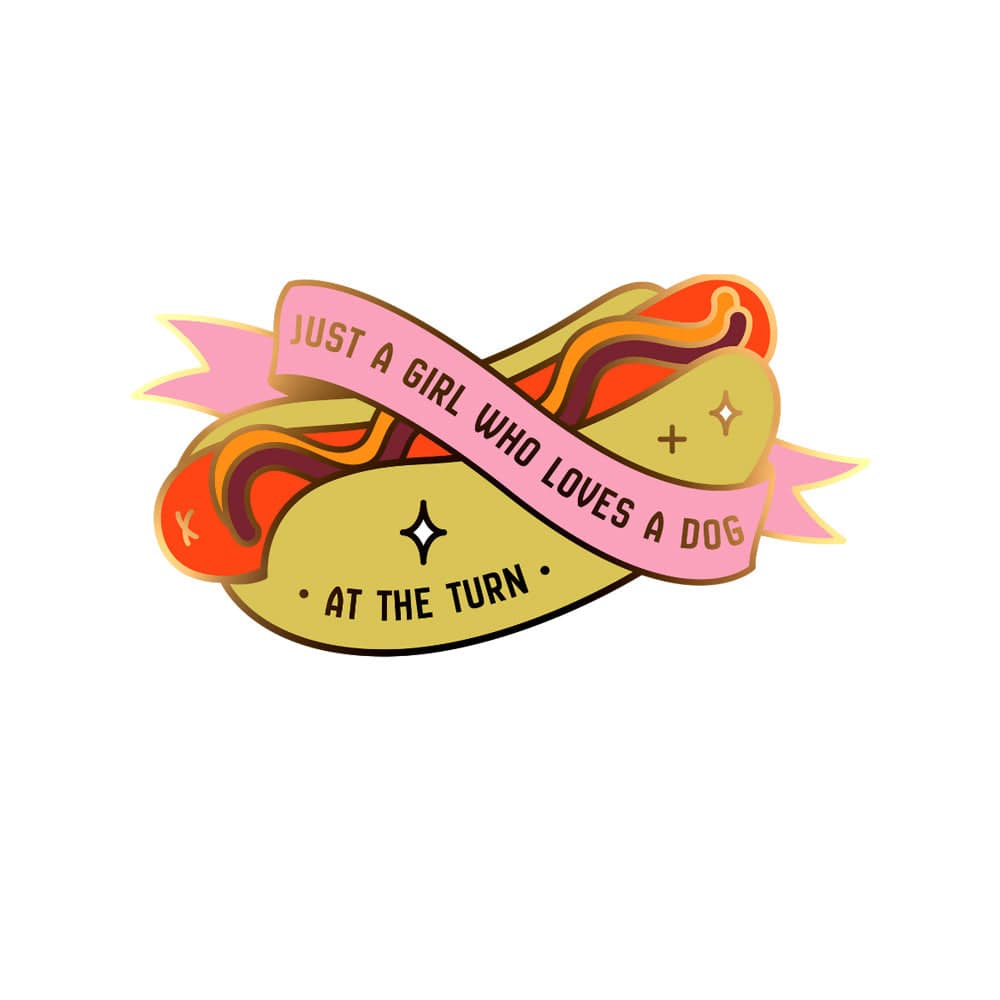 Golf Ball Markers in Hot Dog Girl Ball Marker with Hat Clip by Birdie Girl Golf