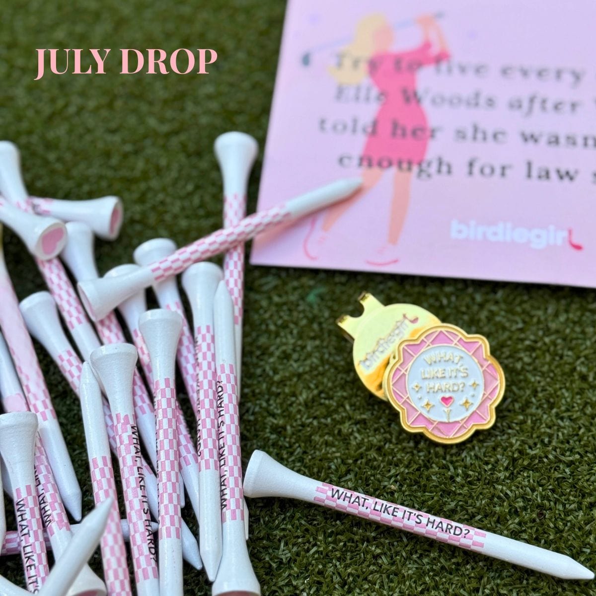 Golf Ball Markers in Monthly Subscription The Clubhouse Collection - July Drop by Birdie Girl Golf