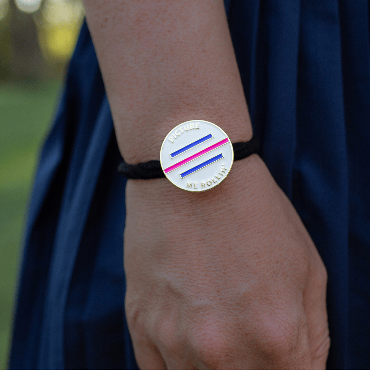 Golf Ball Markers in Picture Me Rollin' Alignment Golf Ball Marker with Hat Clip by Birdie Girl Golf