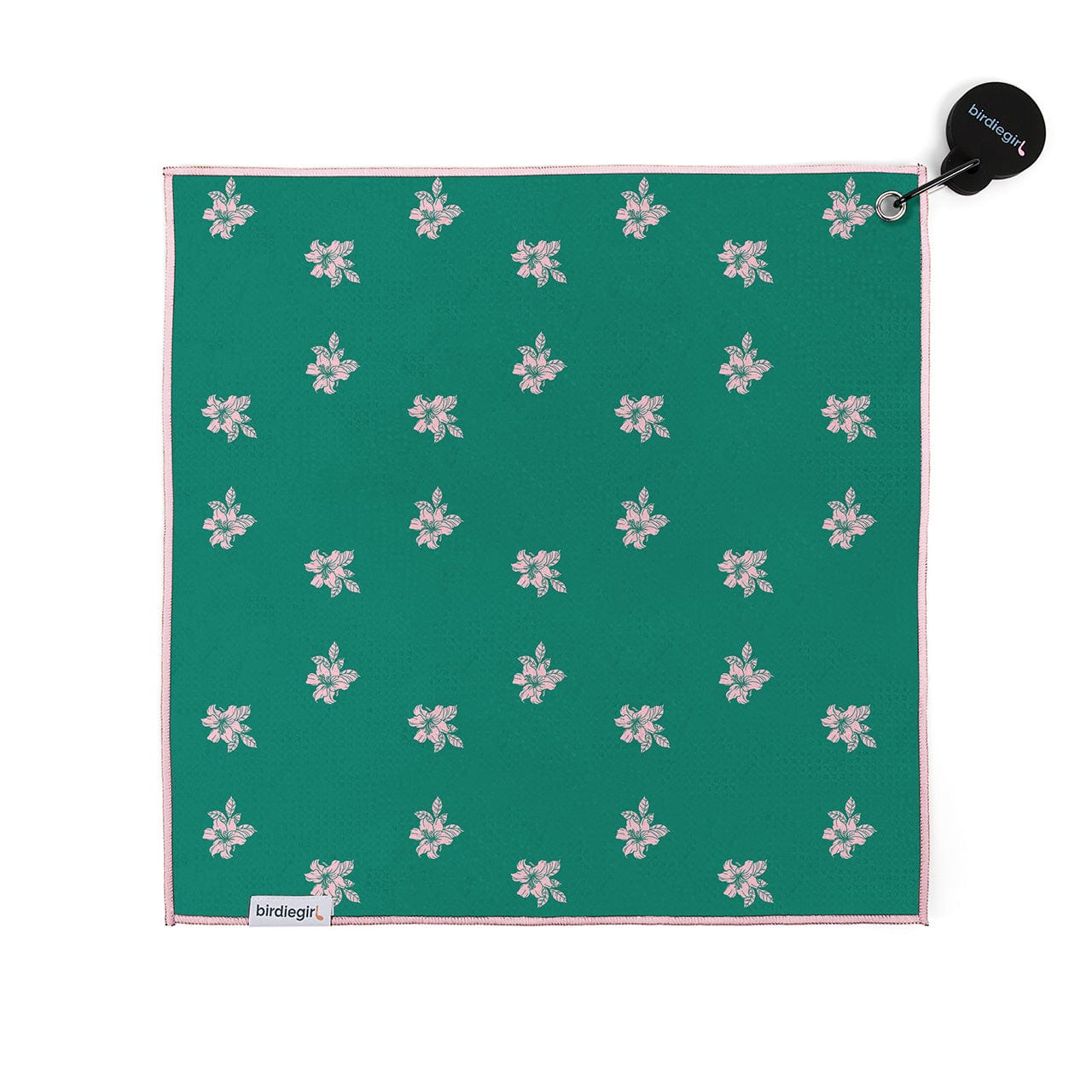 Magnetic Towels in Set of 2: Augusta Azalea Magnetic Golf Towel and Golf Accessory Bag by Birdie Girl Golf
