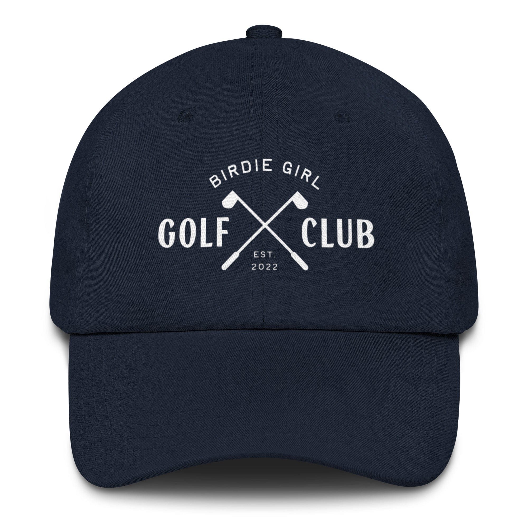 in Navy Birdie Girl Golf Club Dad Hat – Women’s Golf Hat by Birdie Girl Golf