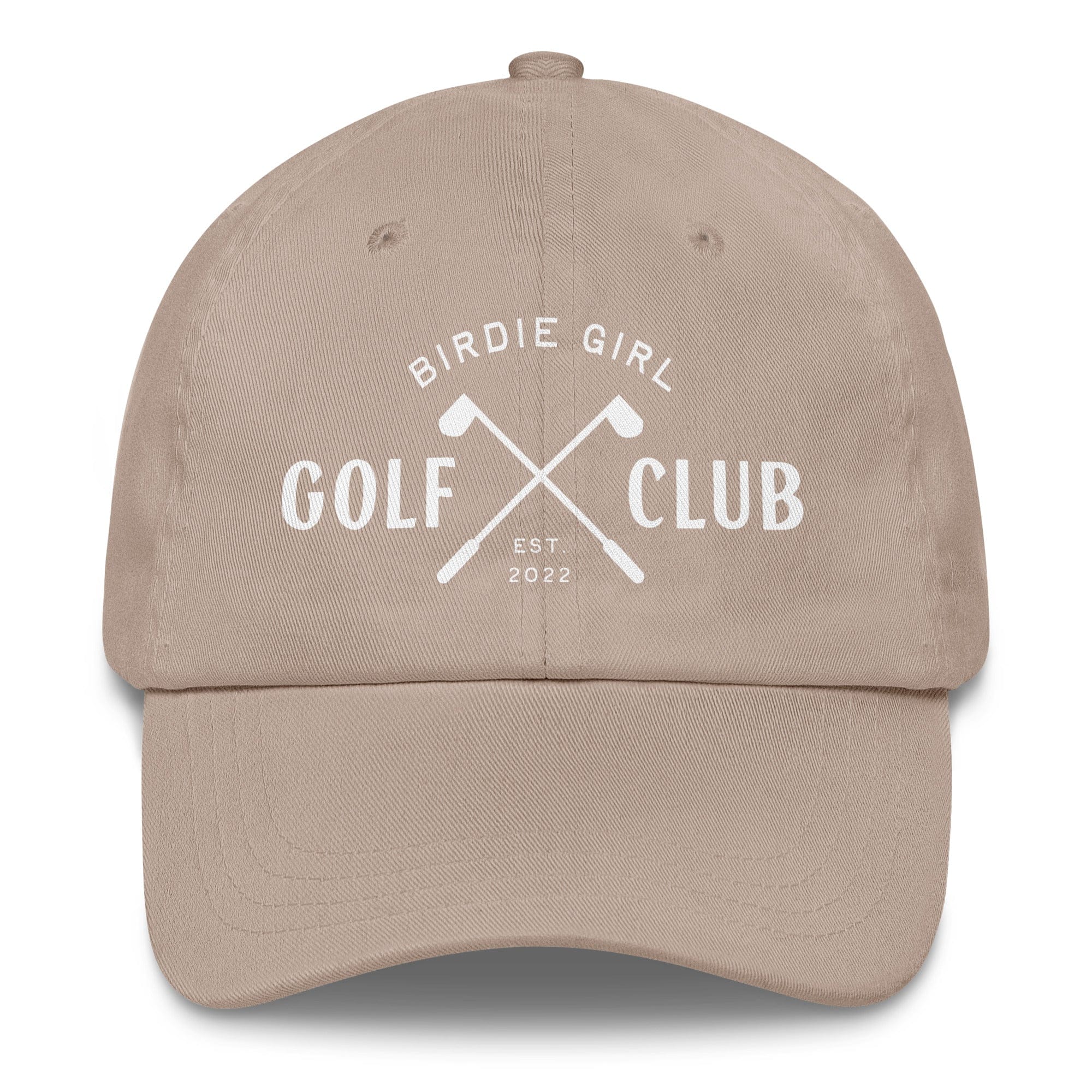 in Stone Birdie Girl Golf Club Dad Hat – Women’s Golf Hat by Birdie Girl Golf