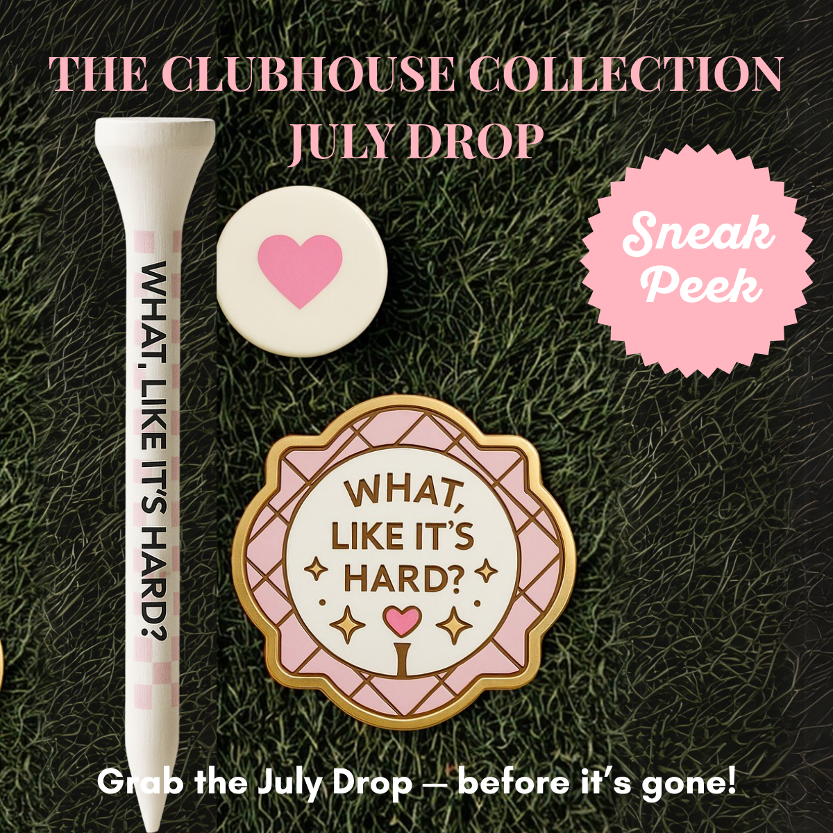 July Ball marker and Tee Drop