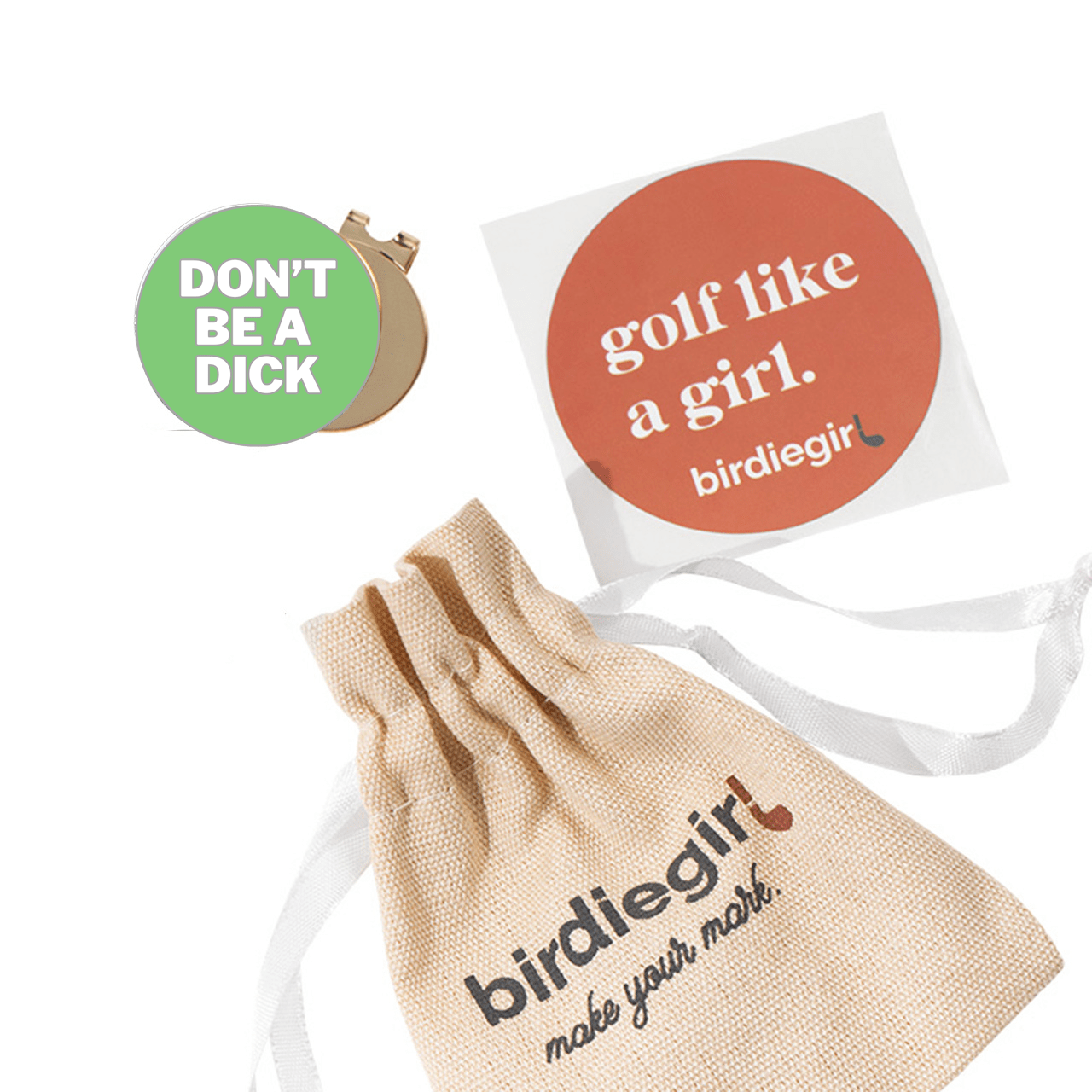 Don't Be D Golf Ball Marker with Hat Clip