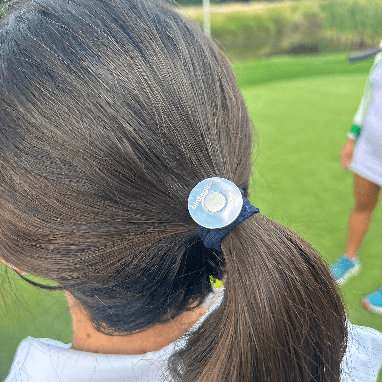 Golf Ball Marker Magnetic Hair Tie - Birdie Girl Golf