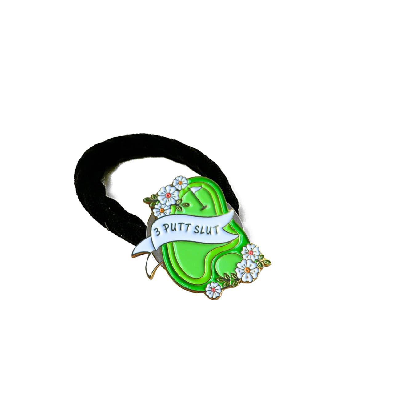 Magnetic Hair Tie with Golf Ball Marker