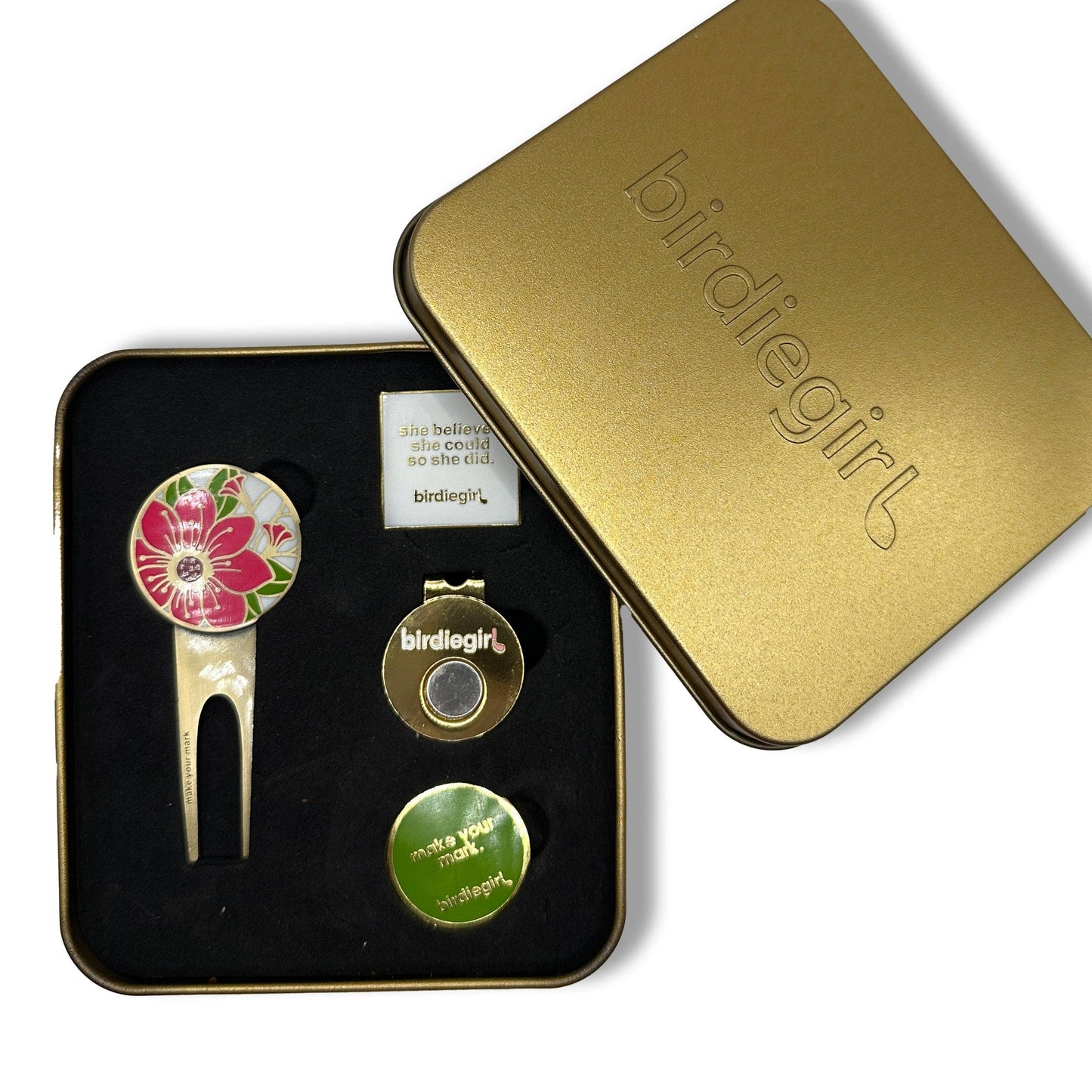 I Feel Prettee Gift Set: Collector's Edition Divot Tool Set - Birdie Girl Golf