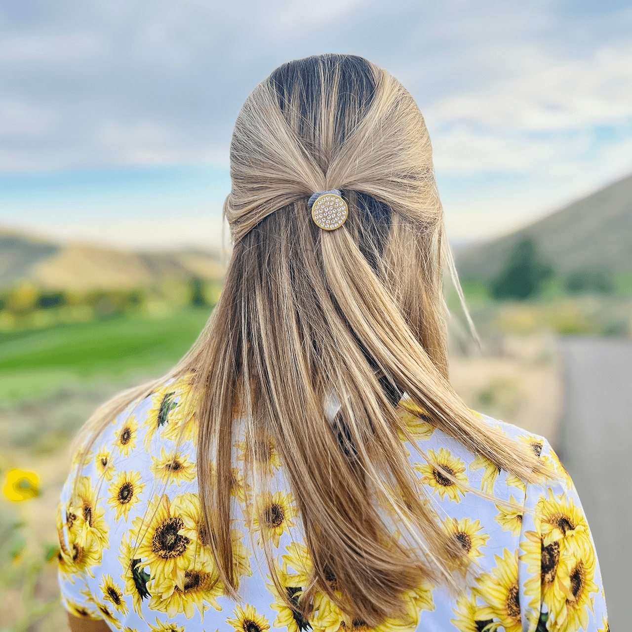 Magnetic Hair Tie with Golf Ball Marker - Birdie Girl Golf