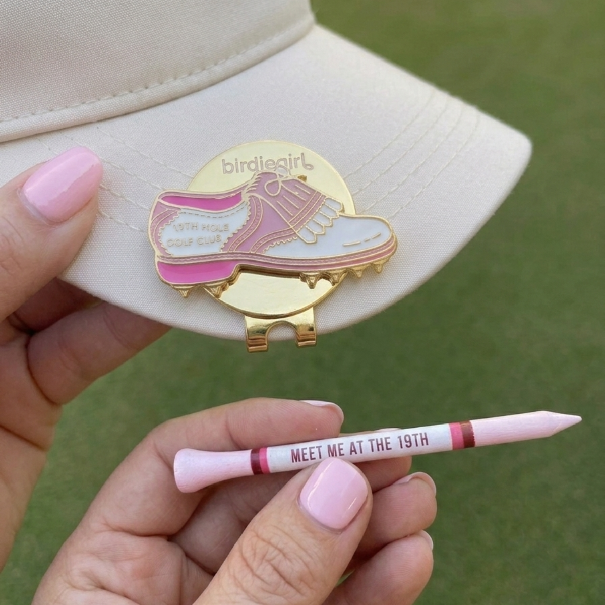 ball marker and tee from the 19th hole collection