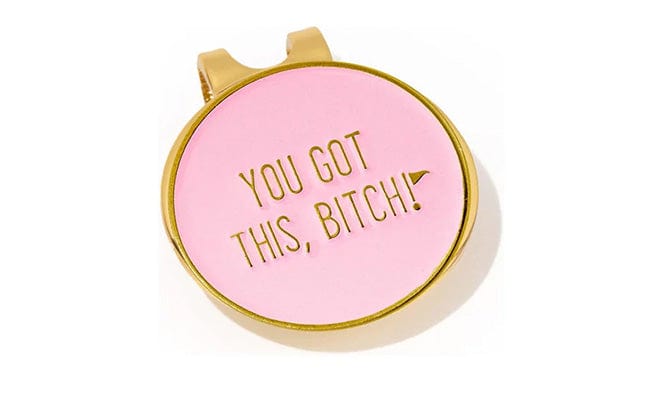 You got this, bitch! Birdie Girl Golf Ball Marker