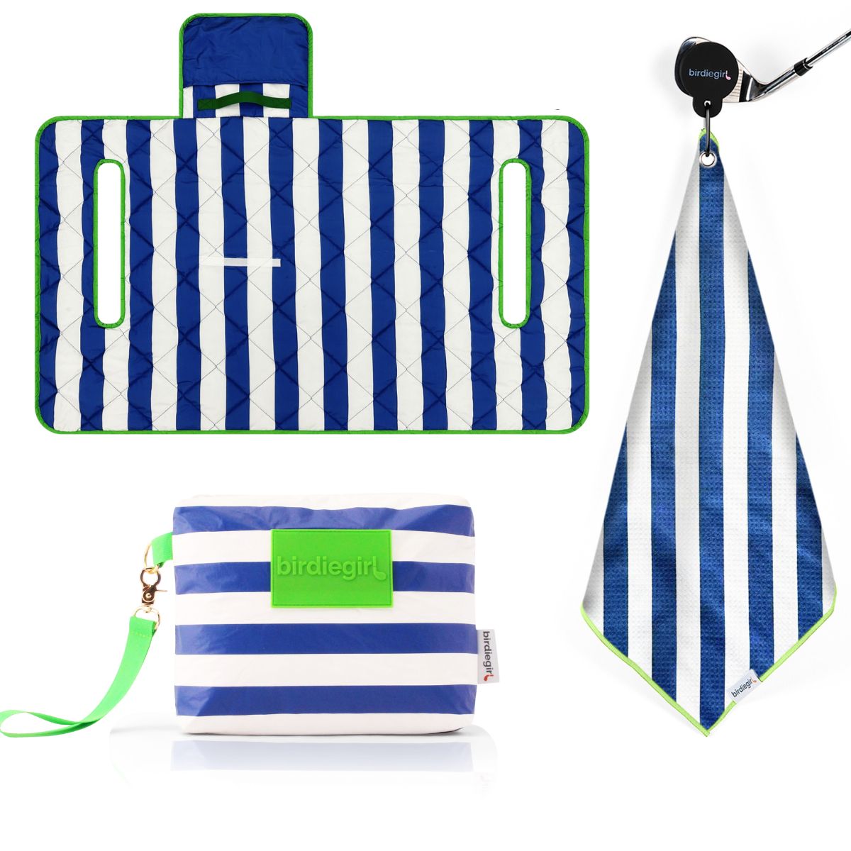 Navy Stripe Women's Golf Gift Set
