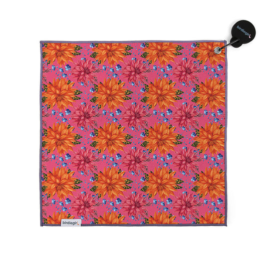 Big Floral Women's Magnetic Golf Towel