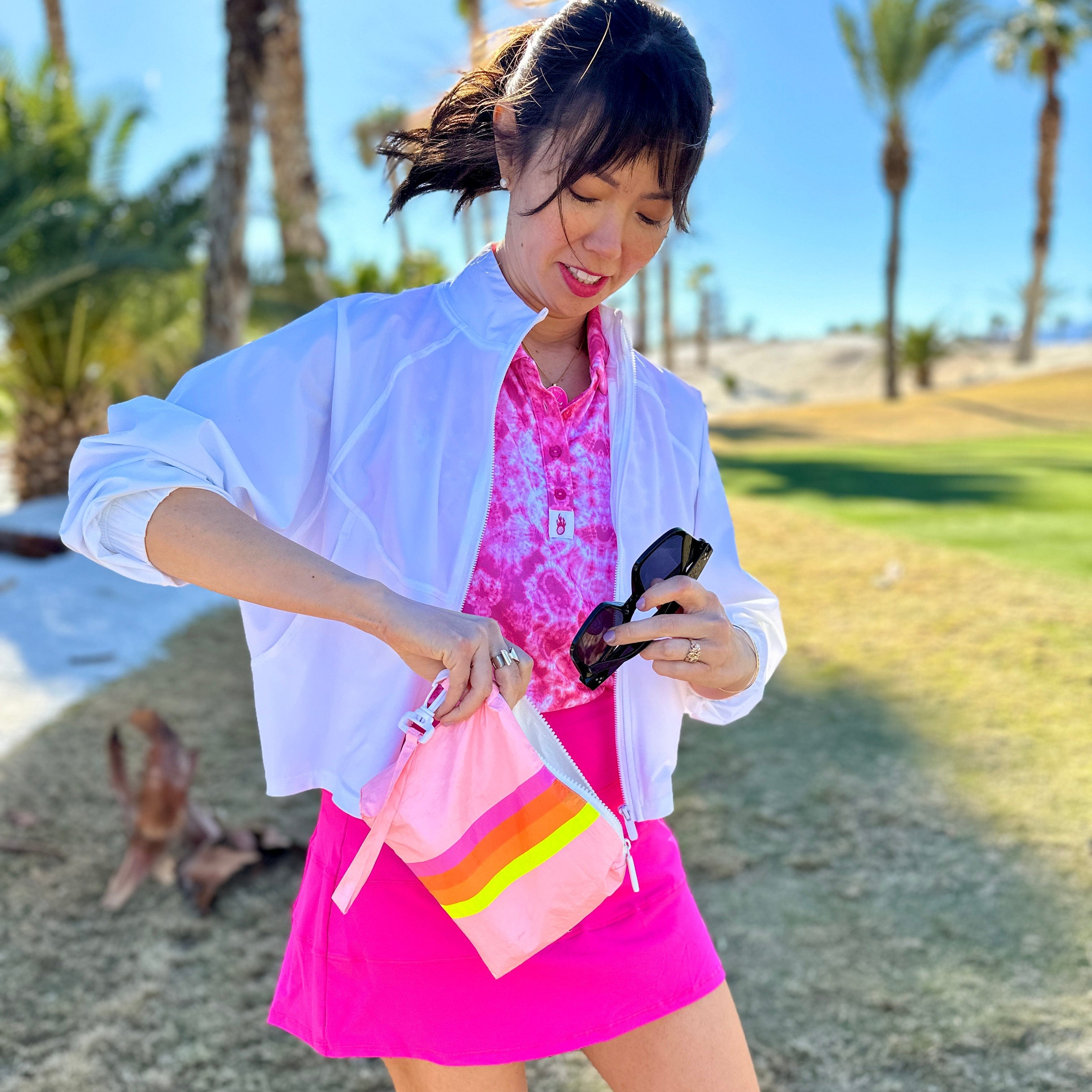 Golf Bags in Golfher's Sunset Women's Golf Accessory Bag by Birdie Girl Golf