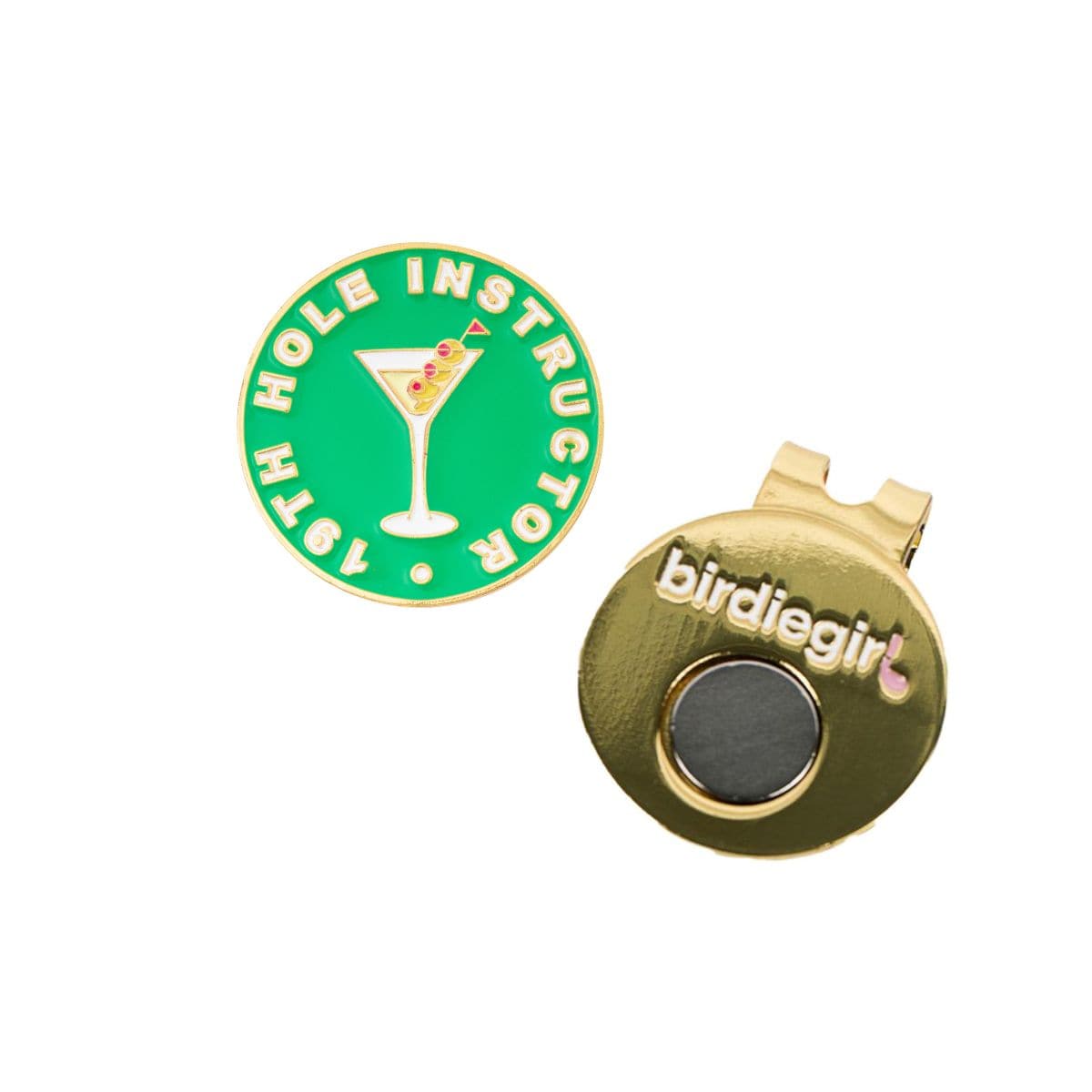 19th Hole Instructor Women's Golf Ball Marker with Hat Clip