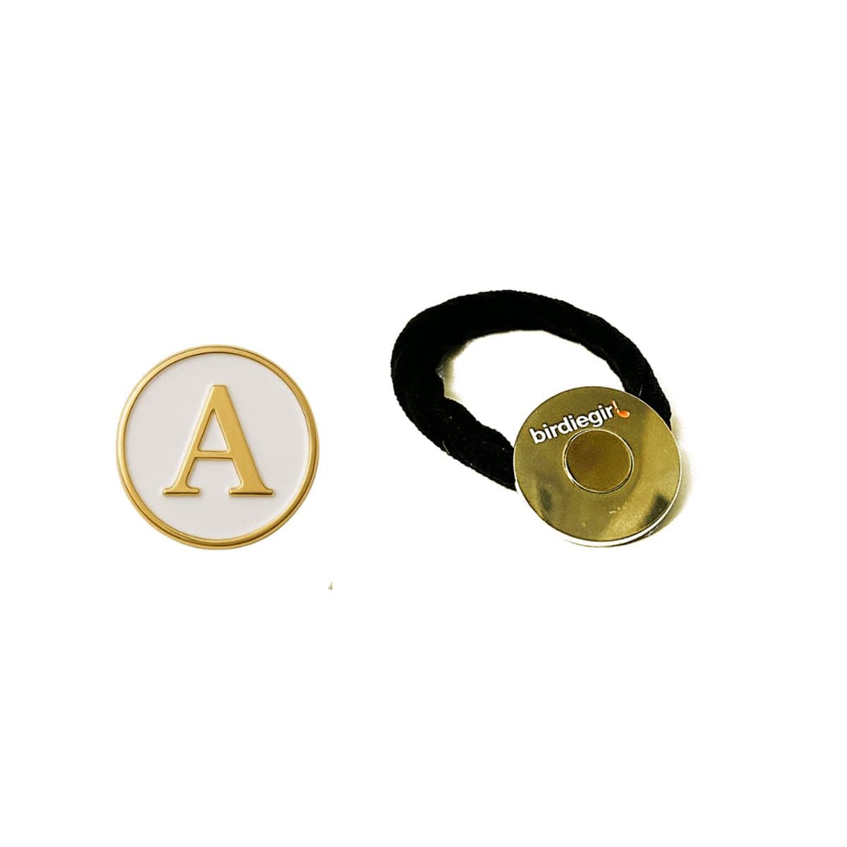 Personalized Initial Ball Marker Hair Tie
