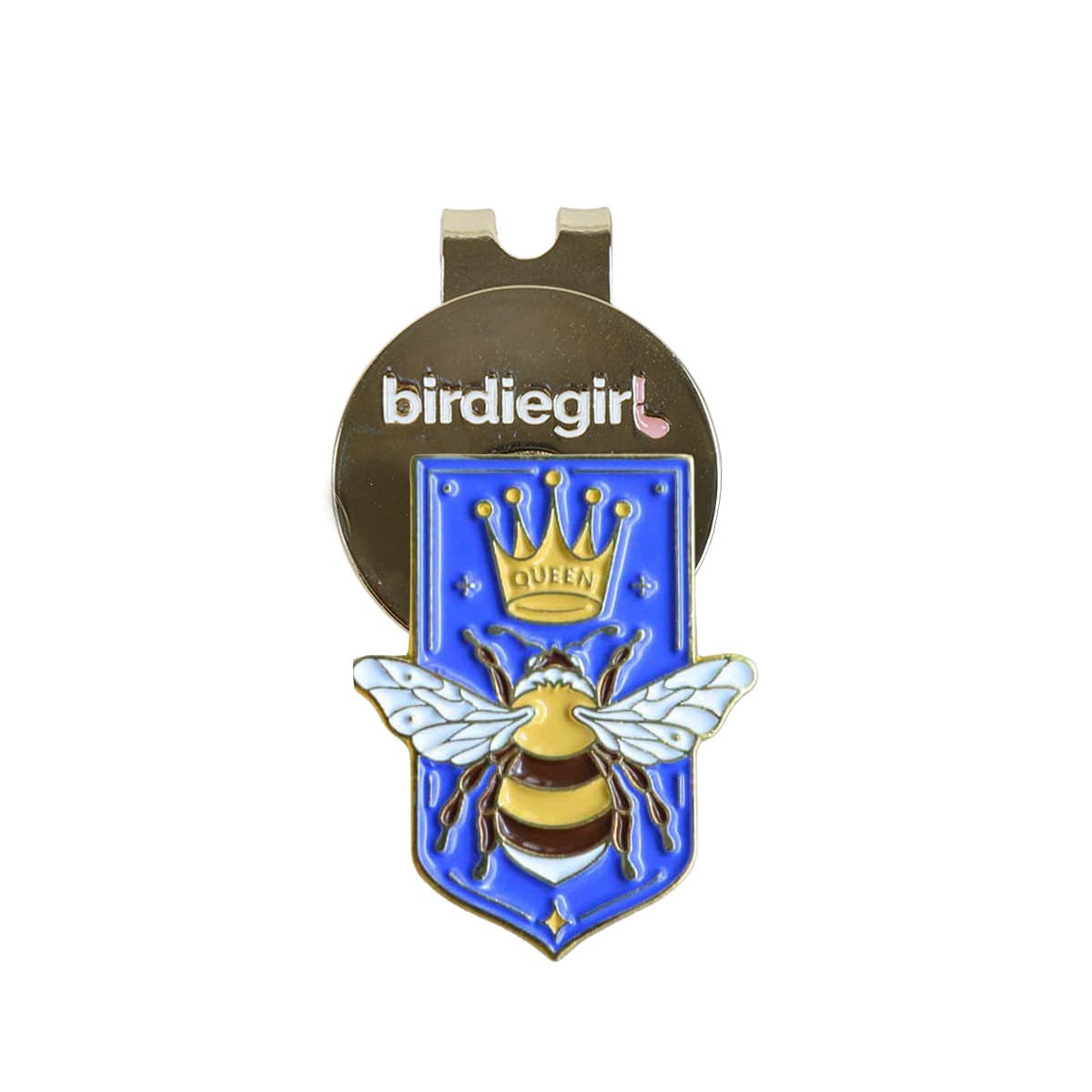 Golf Ball Markers in Queen Bee Ball Marker with Magnetic Hat Clip by Birdie Girl Golf