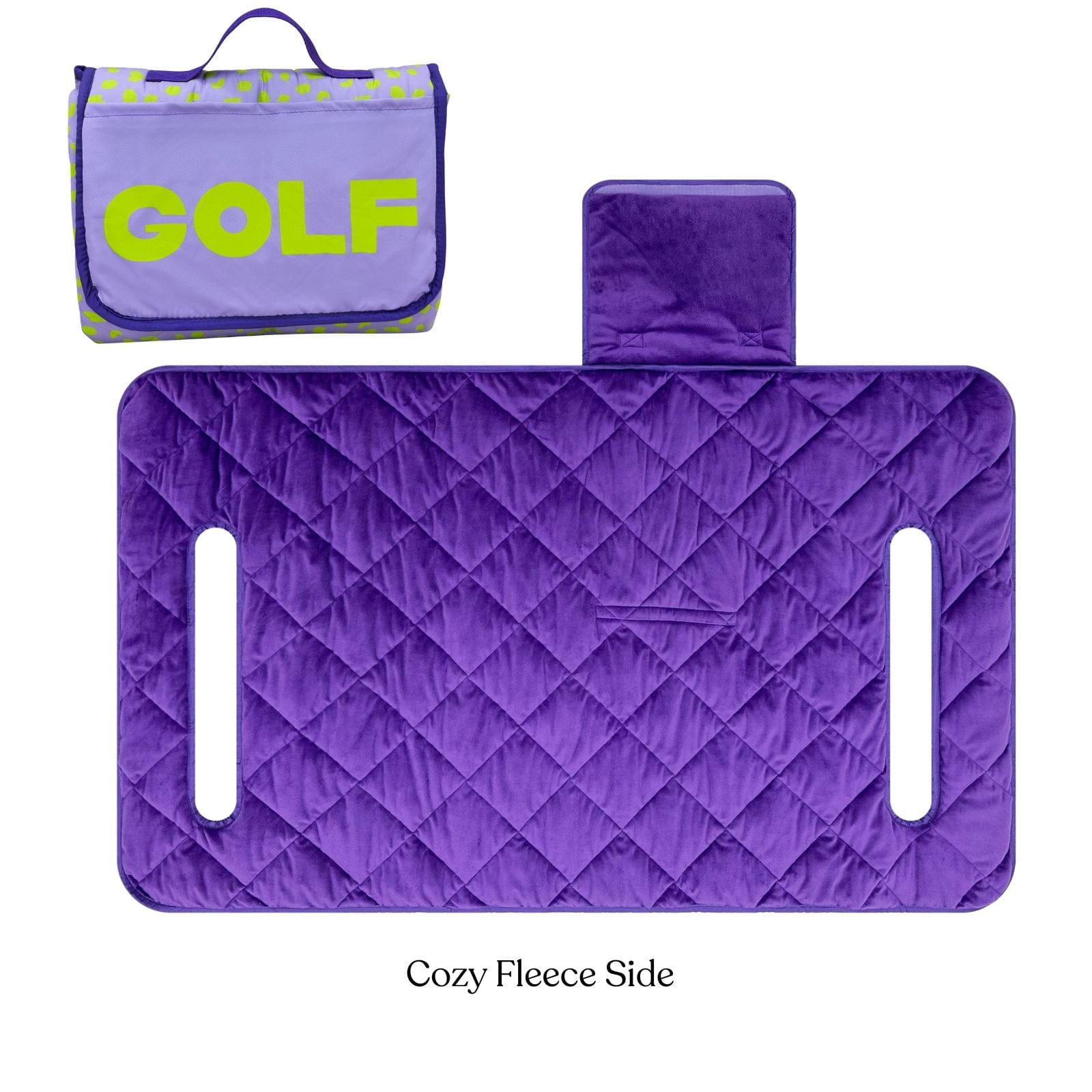 Lilac Leopard Reversible Golf Cart Seat Cover