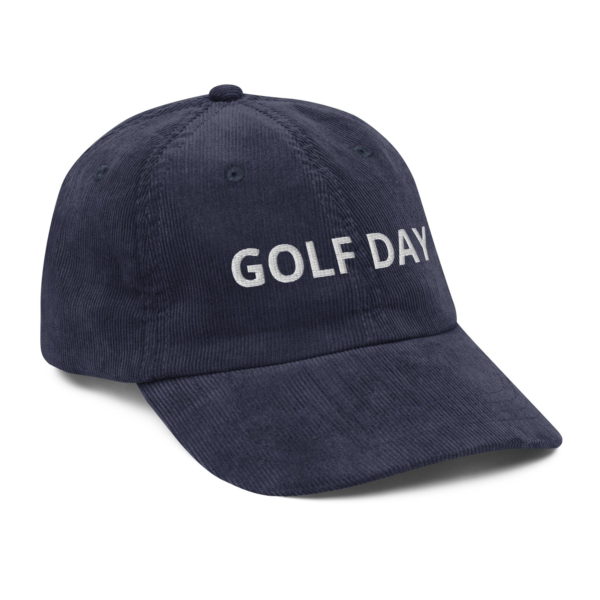 in Vintage corduroy cap by Birdie Girl Golf
