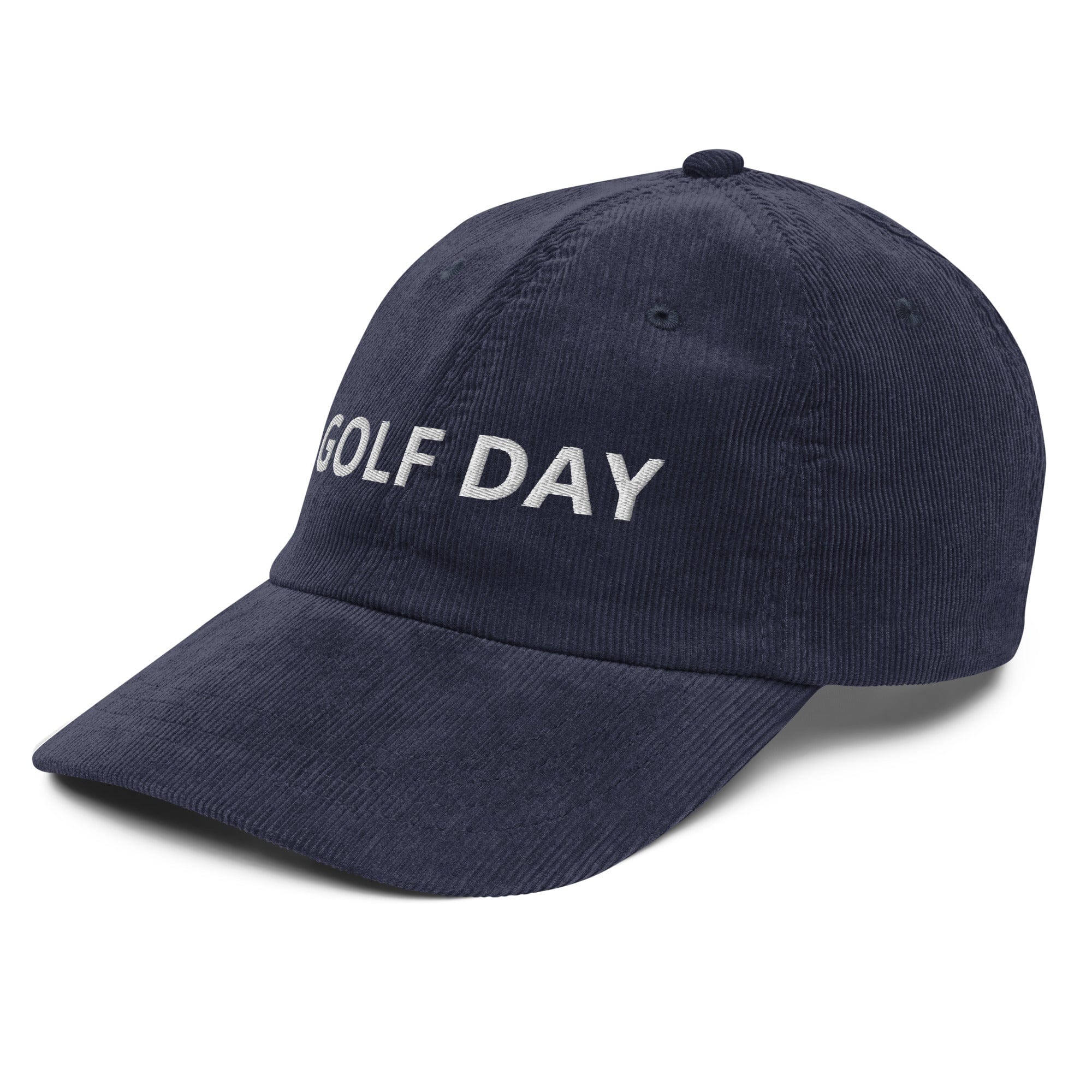 in Vintage corduroy cap by Birdie Girl Golf