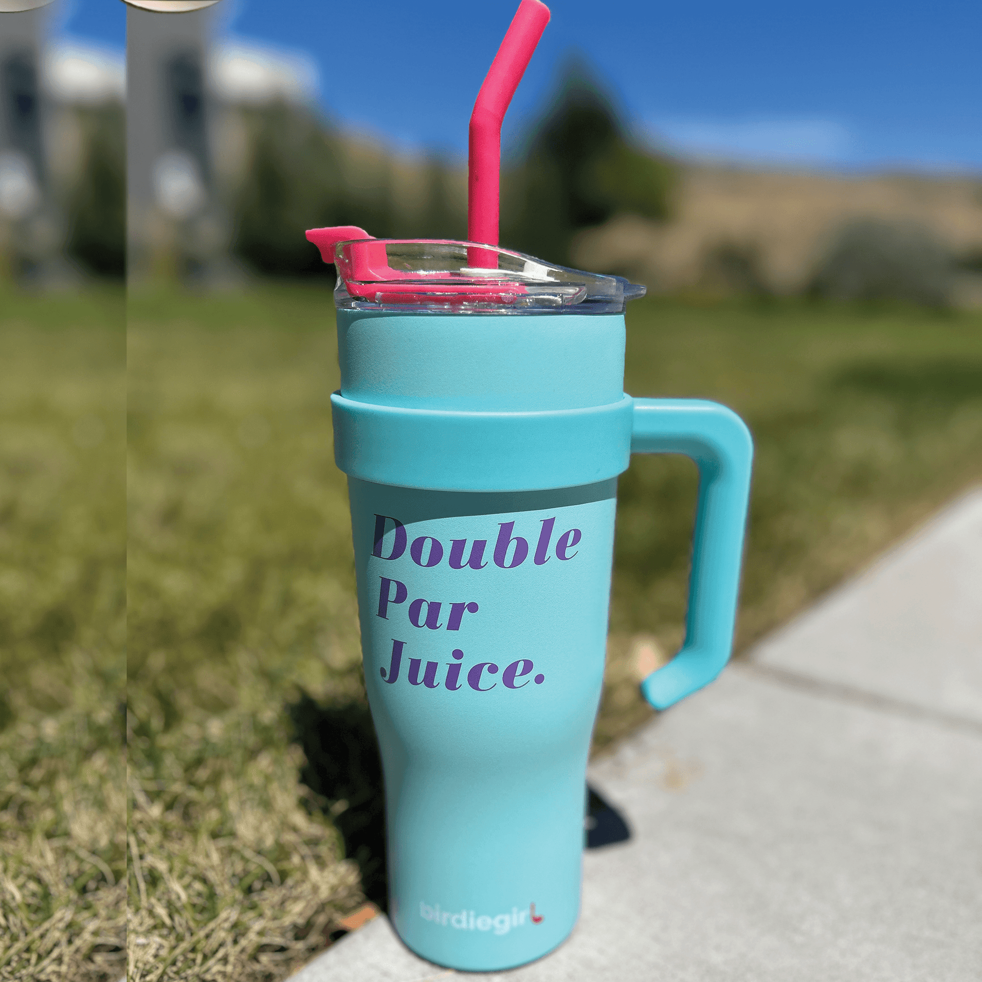 40 oz Tumbler w Handle – Birdie Js