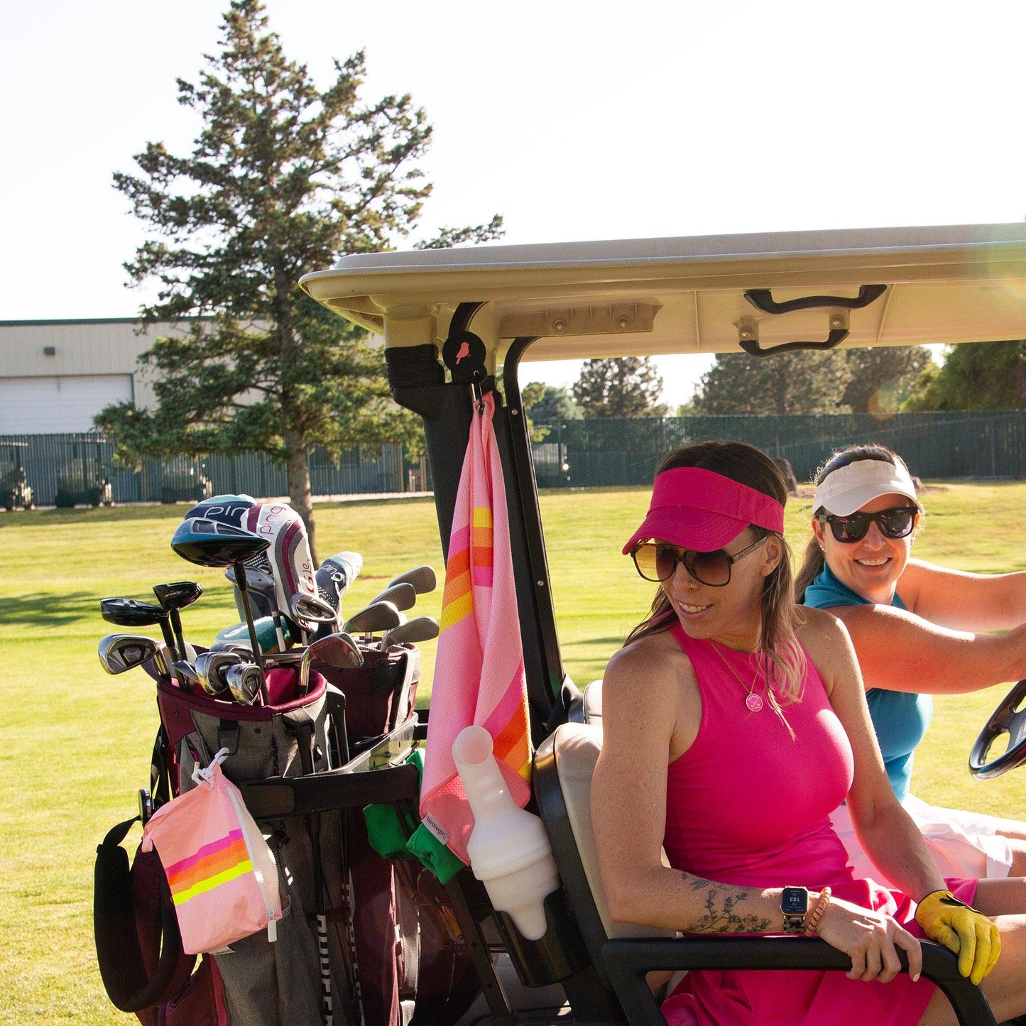 Golfher's Sunset Magnetic Golf Towel - Birdie Girl Golf