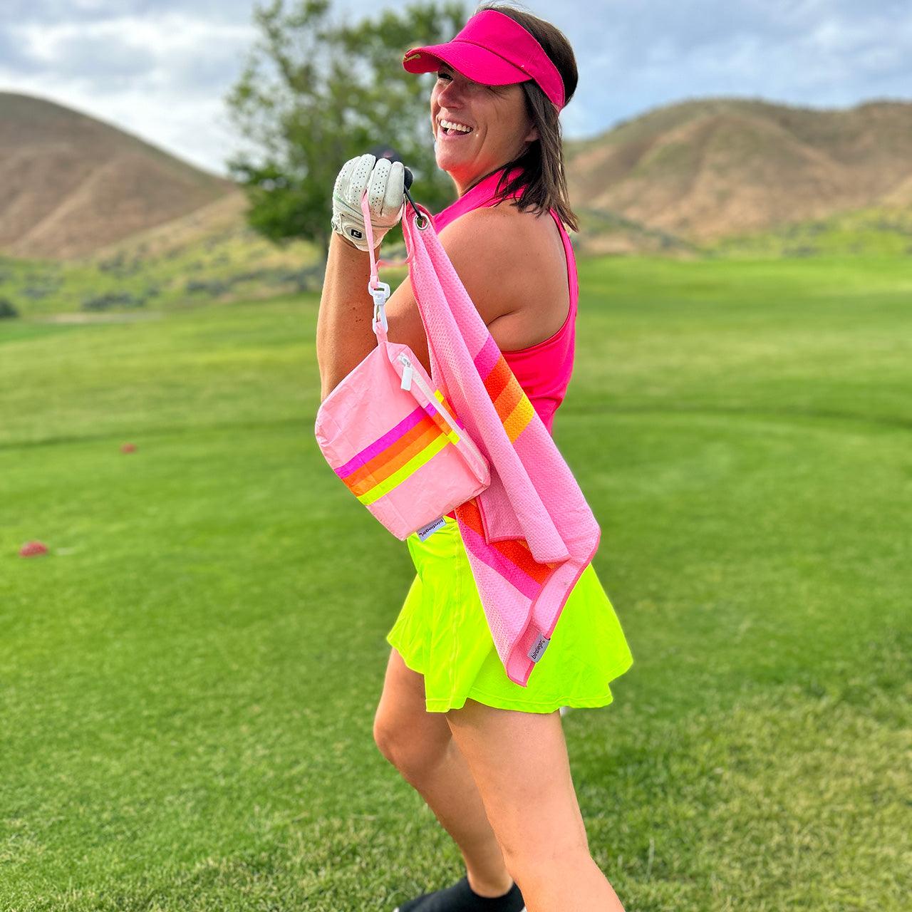 Golfher's Sunset Women's Golf Accessory Bag - Birdie Girl Golf