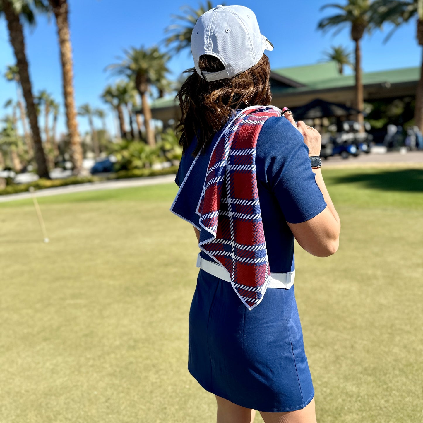 Ryder Plaid Magnetic Golf Towel