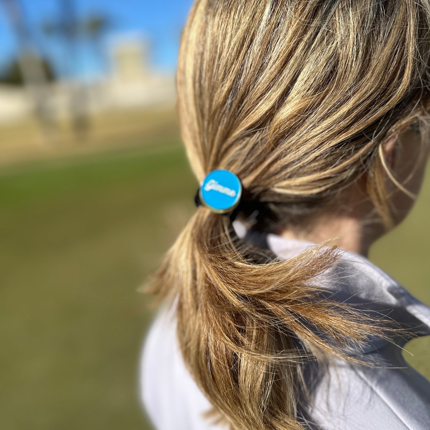 Magnetic Hair Tie with Gimme Golf Ball Marker