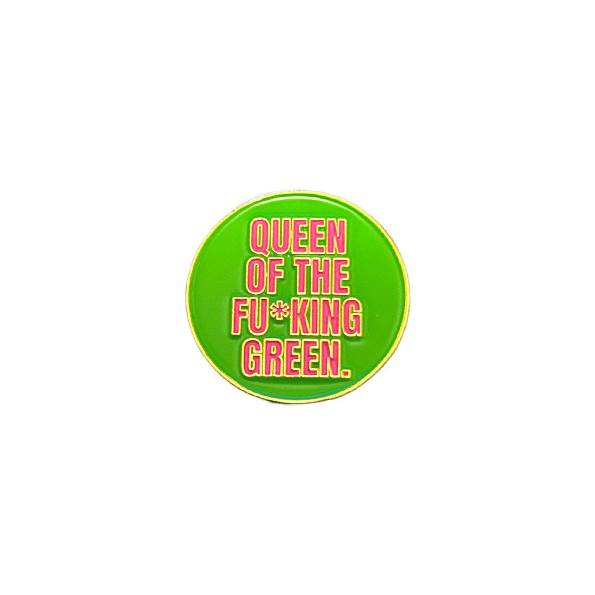 Queen of the Fu*king Green Women's Golf Ball Marker - Birdie Girl Golf