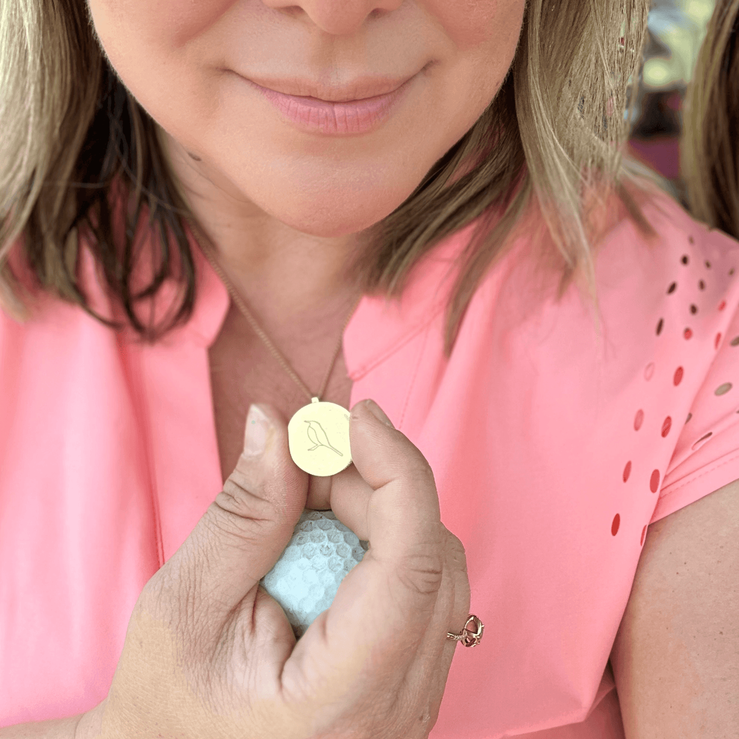 Sweet Birdie Golf Ball Marker Necklace - Birdie Girl Golf