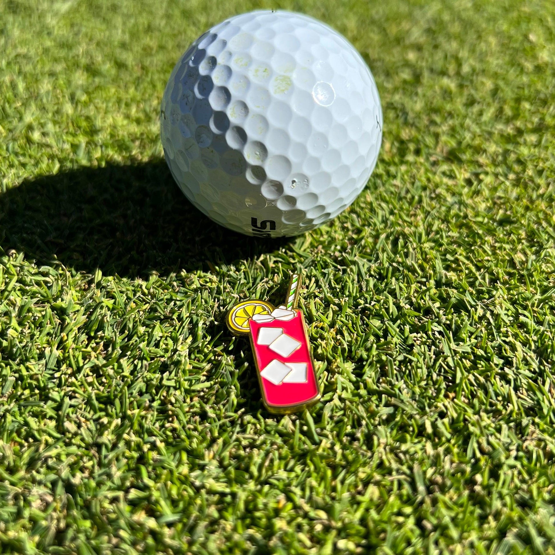 Azalea Cocktail Women's Golf Ball Marker - Birdie Girl Golf