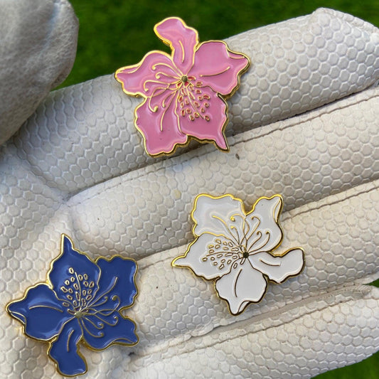 Azalea Flower Women's Golf Ball Marker Collection (set of 3) - Birdie Girl Golf