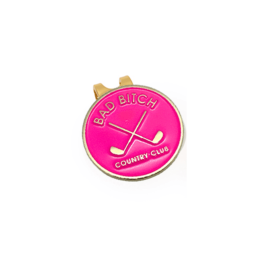 Bad Bitch Country Club Women's Golf Ball Marker - Birdie Girl Golf