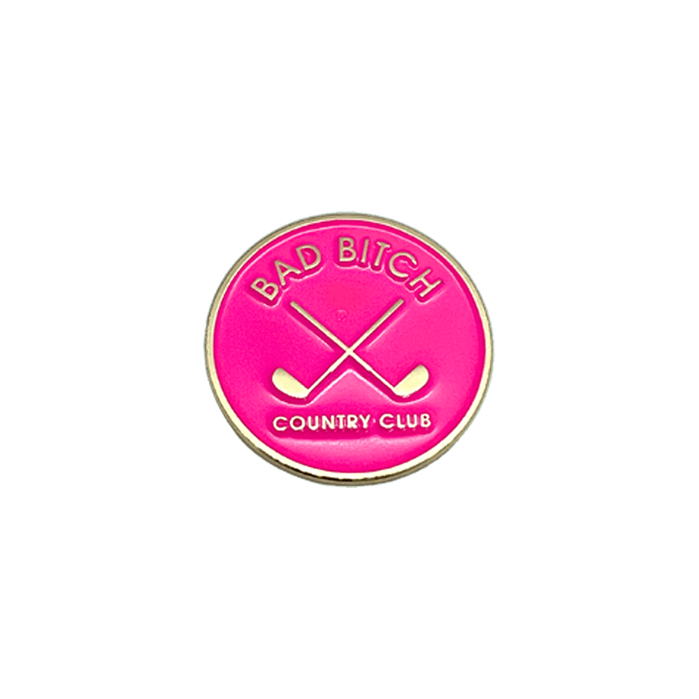 Bad Bitch Country Club Women's Golf Ball Marker - Birdie Girl Golf