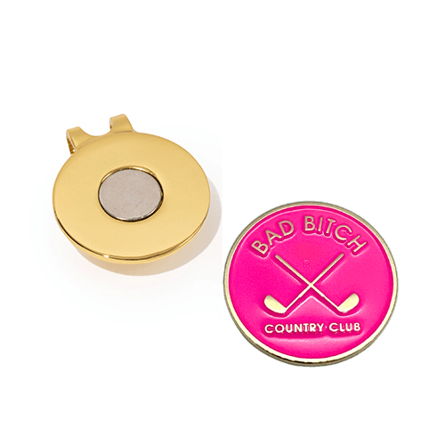 Bad Bitch Country Club Women's Golf Ball Marker - Birdie Girl Golf