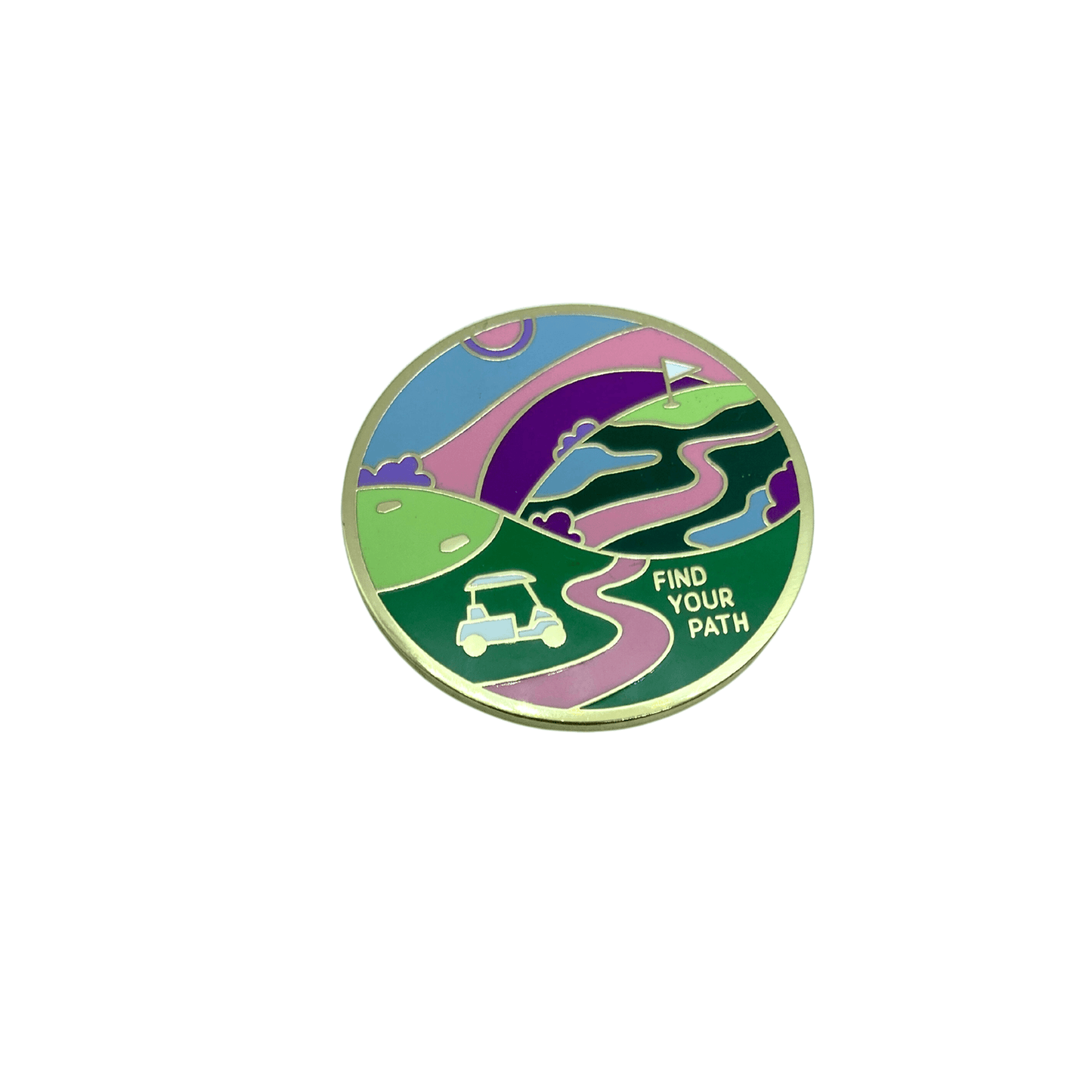 Find Your Path Women's Golf Ball Marker - Birdie Girl Golf