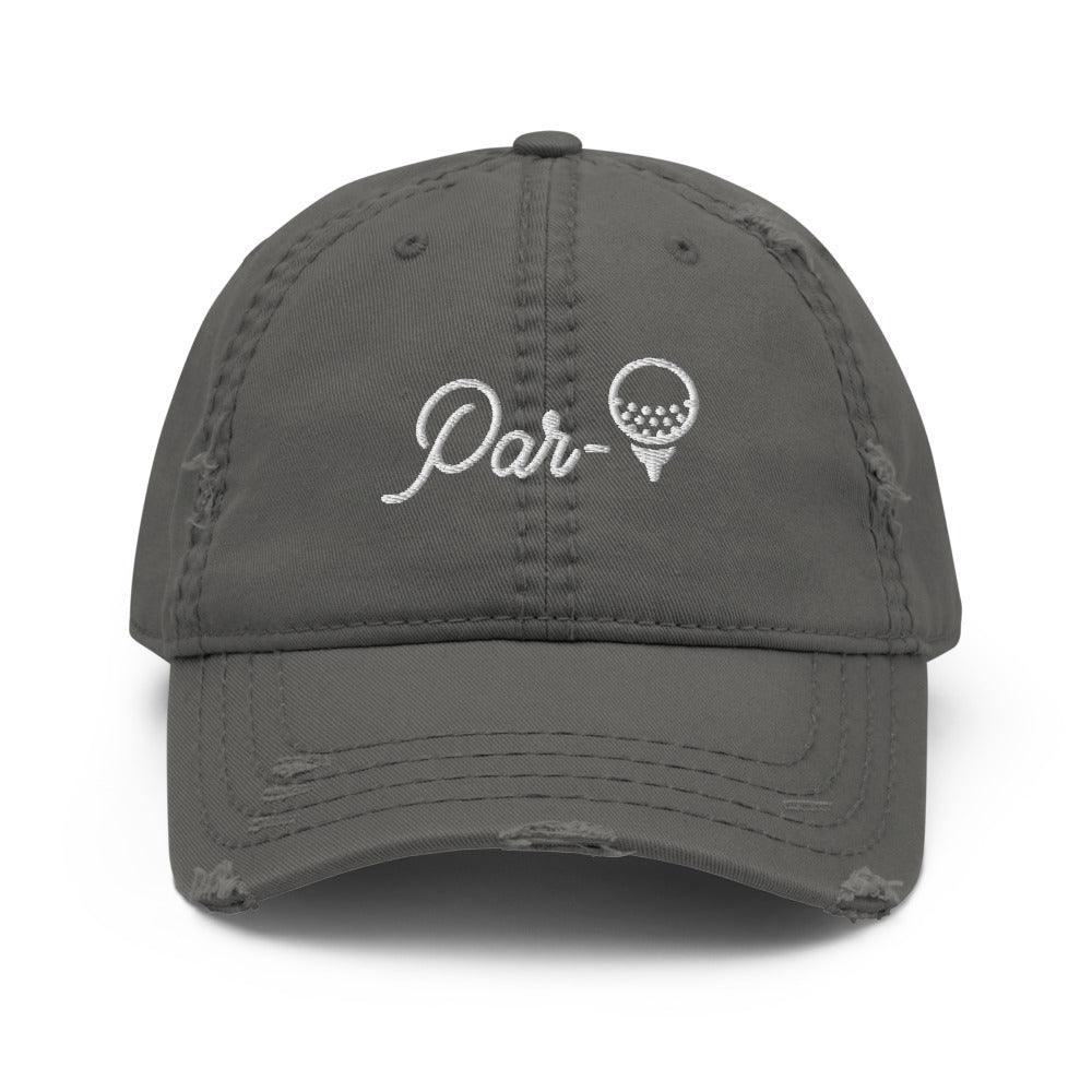 Par-Tee Women's Golf Distressed Hat - Birdie Girl Golf