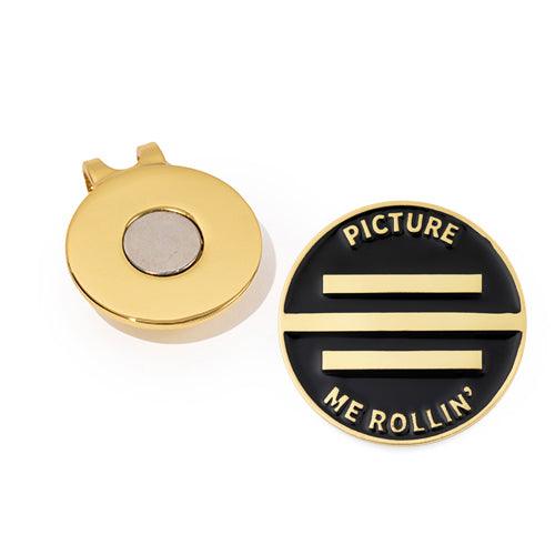 Picture Me Rollin' Alignment Golf Ball Marker - Birdie Girl Golf