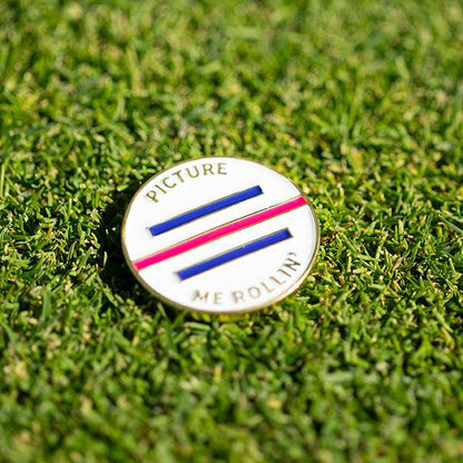 Picture Me Rollin' Alignment Golf Ball Marker - Birdie Girl Golf