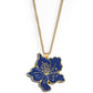 Women's Golf Ball Marker Necklace with Azalea Flower Marker - Birdie Girl Golf
