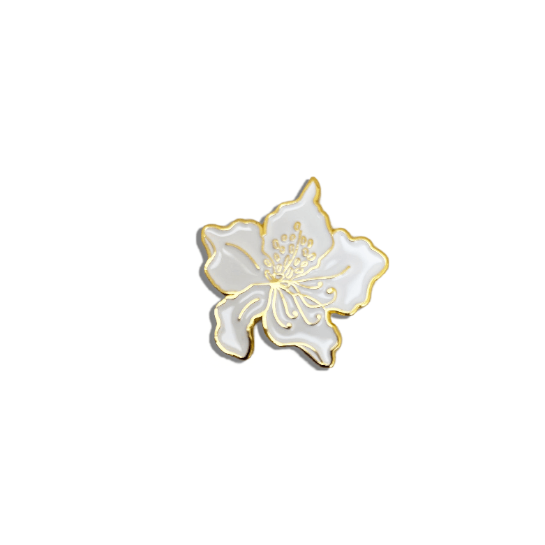 Women's Golf Ball Marker Necklace with Azalea Flower Marker - Birdie Girl Golf